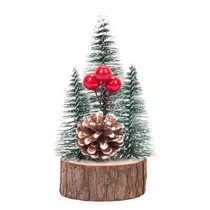 Decoração Natal Arvorezinhas Madeira 13X7CM