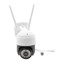 Câmera IP Smart Wifi Externa Rotativa Sem Fio Full HD 1080P (Sem Fonte) Aplicativo Yi Iot - Branco