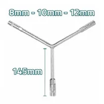 Chave Y Total THYSW081012 8X10X12MM