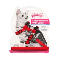 Arnés para Gato Pawise 28005 L 22-35CM Rojo