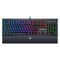 Teclado Gamer Redragon Aryaman K569RGB Switch Blue - Preto