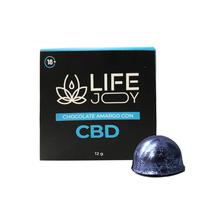 Chocolate Life Joy CBD Efeito Relaxante 70% Cacau com Recheio de Bolo de Avela - 12G