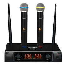 Sistema de Microfone Mega Star Uhf MIC5536PRO 2MIC 2 Microfone