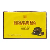 Alfajor Havanna Recheio Doce de Leite Cobertura Chocolate Ao Leite Caixa c/ 6X55G