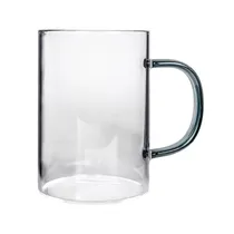 Taza de Vidrio Con Manija Verde 300ML