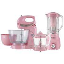 Kit Cozinha Britania BTK51R 3 En 1 Liquidificador/Espremedor/Batedeira (220V) - Rosa