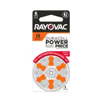 Pilas para Audífonos Rayovac Zinc-Aire 13 1.45V 13CR-6ROVUS 6 Piezas