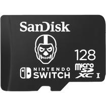 Cartão de Memória Micro SD Sandisk Nintendo Fortnite 100-90MB/s 128 GB (SDSQXAO-128G-GN6ZG)