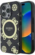 Capa Guess para iPhone 16 Pro Max GUHMP16XH4PYEEK - Black Golden