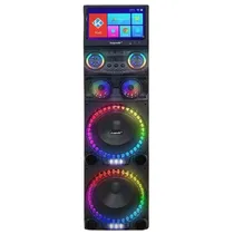 Alto-Falante Ecopower EP-1907 12" BT/ USB/ Aux/ FM/ Microfone/ Recarregável