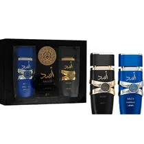 Kit de Perfume Lattafa Asad Zanzibar 5º Aniversário Edp 100ML+100ML - Masculino