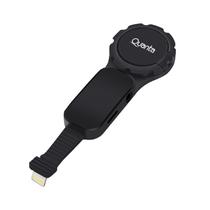 Anel Adaptador 4 Em 1 para iPhone Quanta QTAPI41 com Entrada de Audio de 3.5 MM e Lightning - Preto