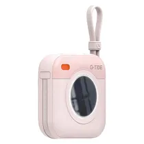Carregador Portatil G-Tide Multi X1 10000MAH USB-C Lightning Sem Fio - Rosa