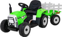 Trator Eletrico Infantil com Reboque XMX611 12V - Verde