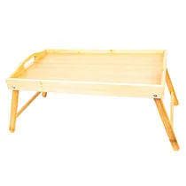 Mesa Bandeja Dobrável de Bambu 50X30 CM