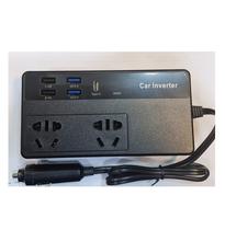 Inverter para Auto 12V/220V/4USB-A/1USB-C Negro