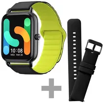 Relógio Haylou RS4 Plus LS11 com Bluetooth - Preto/Verde + Pulseira