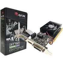 Placa de Video Afox 4GB Nvidia Geforce GT730 GDDR3 AF730-4096D3L5 128BITS 700MHZ HDMI, DVI, VGA(D-Sub)