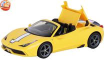 Ferrari 458 Amarelo Escala 1/14 R/C Rastar - 74560 (USB Charger)