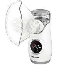 Nebulizador Megastar MY126A para Ate 10 ML Recarregavel - Branco/Cinza