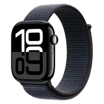 Apple Watch Series 10 MWWR3LW/A Caixa Aluminio 46MM Preto Brilhante - Loop Esportiva Preto s/M (Caixa Danificada)