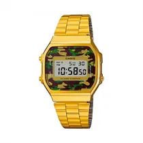 Relogio Casio Vintage A168WEGC3 Unissex