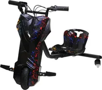 Triciclo Elétrico Hye - TR02 8.5" Drift Car Black/Red Lightning