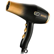 Secador de Cabelo Wmark NG-2101 / 1875W / 3 Temperaturas / 2 Velocidades / 220-240V ~ 50/ 60HZ - Preto/ Dourado