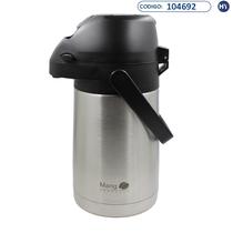 Garrafa Termica Mango Vacuum Airport TR-13 de 1,3L - Preto/Prata