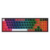 Teclado Gamer Redragon Pollux K628-RGB-Pro-BRW Switch Vermelho Layout 75% Sem Fio Bluetooth Wirelees e Wired  Branco Vermelho Preto