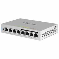 Switch Ubiquiti US-8-60W com 8 Portas 10/100/1000 MBPS4 (4 Portas Poe) - Branco