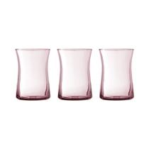 Set de Vasos Pasabahce Heybeli 420322 280ML Rosa 3 Piezas