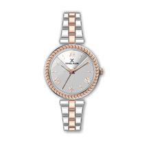 Relogio Analogico Feminino Daniel Klein Premium DK.1.12487-4 - Rosa Ouro e Prata