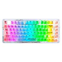 Teclado Gamer Redragon Elf Pro K649CT RGB Switch Translucent Custom Layout 78% Sem Fio - Branco Transparente