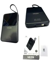 Bateria Externa Vezr VP02 Negro 22.5W (10000MAH)