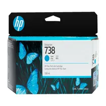 Tinta HP 738 498N5A Cyan 130ML T850