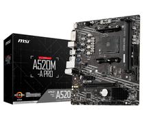 Placa Mãe MSI A520 / Soquete AM4 / 2X DDR4 / Oc - (A520M-A Pro)