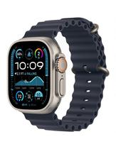 Relogio Apple Watch Ultra 2 49MM Natural Ti Navy Ocean Band MX4D3LW/A