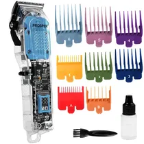 Máquina de Cortar Cabelo Prosper P-1906 10 Watts Recarregável Bivolt - Transparente/Azul