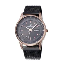 Relógio Analógico Masculino Daniel Klein Premium DK12017-3 - Preto e Rosa Ouro