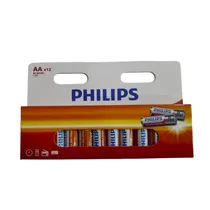Pilhas Philips R03L12B/70 450 AAA 12 Unidades - Yellow