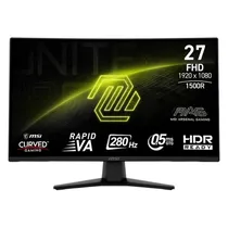 Monitor Gamer MSI Mag 274CXF 27" Full HD Curvo 280HZ HDMI DP - Preto