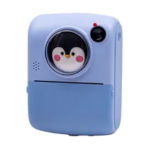 Camera para Criança Print M1 / 1000MAH / 2.0" / 2W / Inclui Papel Termico (3 Peças) / 5V / 1A - Azul Claro Pinguim