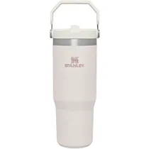 Garrafa Térmica Flip Straw de 887ML - Rose Quartz