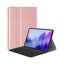 Capa Con Teclado Magnético Walkers KB01 para Samsung Galaxy A7 Lite Rosado