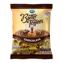 Bala Arcor Butter Toffees Recheada Chocolate Pacote 140G
