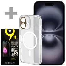 Apple iPhone 16 A3287 Nano + Esim 128GB/8GB Ram de 6.1" 48+12MP/12MP - Black + Capinha Magsafe 2 + Película