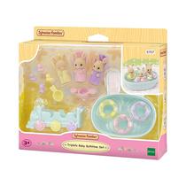 Figuras Epoch Sylvanian Families Triplets Baby Bathtime Set 5707