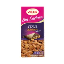 Chocolate Valor Con Leche Y Almendras Mediterráneas 150G