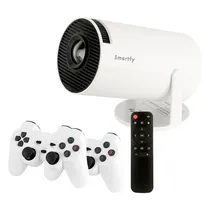Projetor Smartfy PJ01W Android 3D Game 4K PS1/PSP/N64+Magis TV White